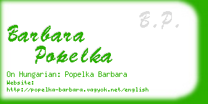 barbara popelka business card